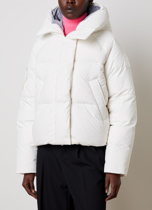 Canada Goose Chilliwack puffer jack met donsvulling en capuchon - detail wit