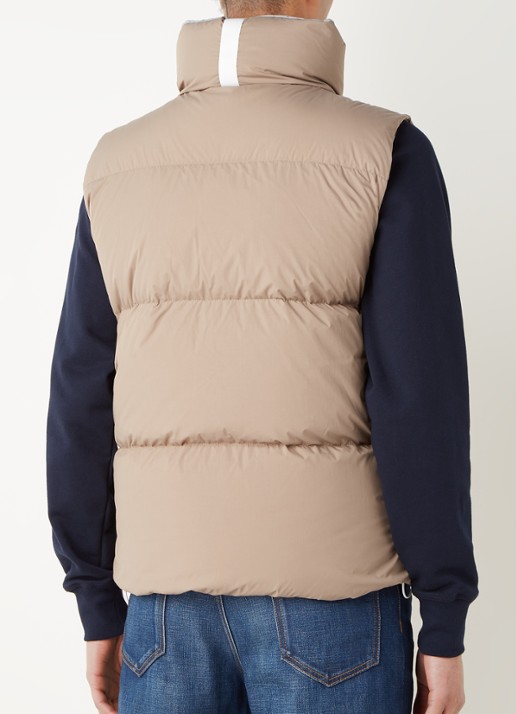 Canada Goose Everett gewatteerde bodywarmer met donsvulling - achterkant 2 zand