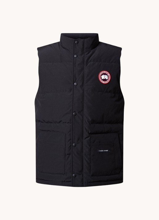 Canada Goose Freestyle gewatteerde bodywarmer met donsvulling en steekzakken - voorkant 5 zwart