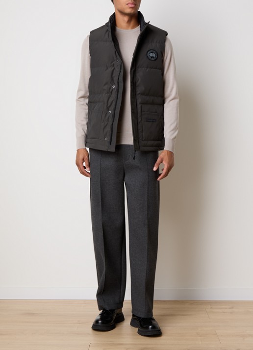 Canada Goose Freestyle gewatteerde bodywarmer met donsvulling en steekzakken - voorkant 3 donkergrijs