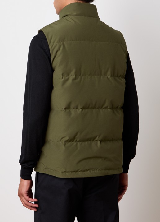 Canada Goose Freestyle gewatteerde bodywarmer met donsvulling en steekzakken - achterkant 6 olijfgroen
