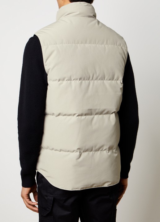 Canada Goose Garson gewatteerde bodywarmer met donsvulling en logo - achterkant 3 donkerbeige