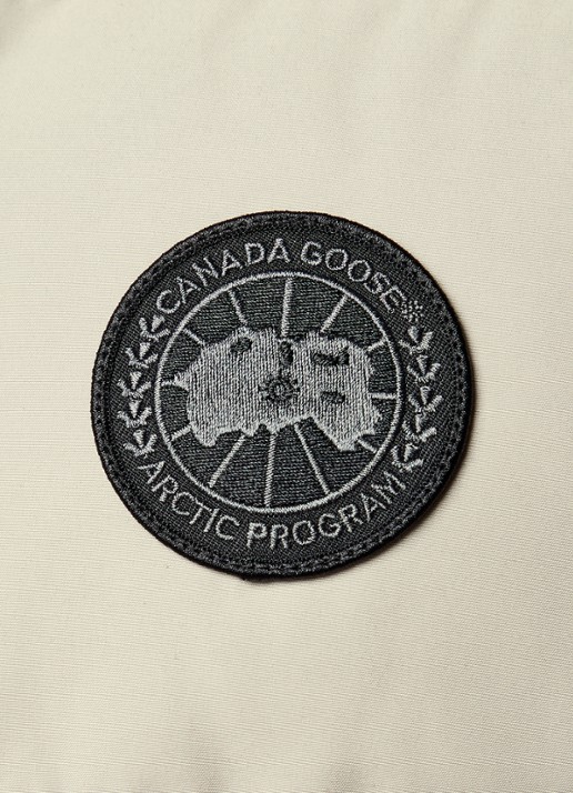 Canada Goose Garson gewatteerde bodywarmer met donsvulling en logo - detail 5 donkerbeige