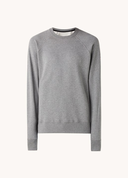 Canada Goose Huron sweater met logo - voorkant lichtgrijs
