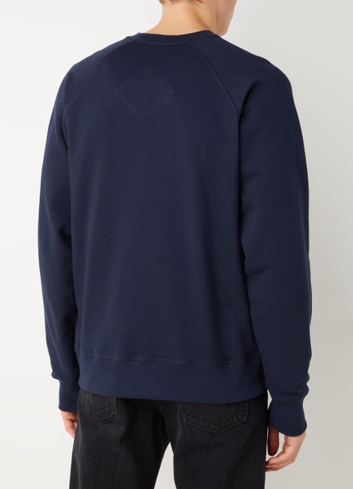 Canada Goose Huron sweater met logo - achterkant 4 donkerblauw