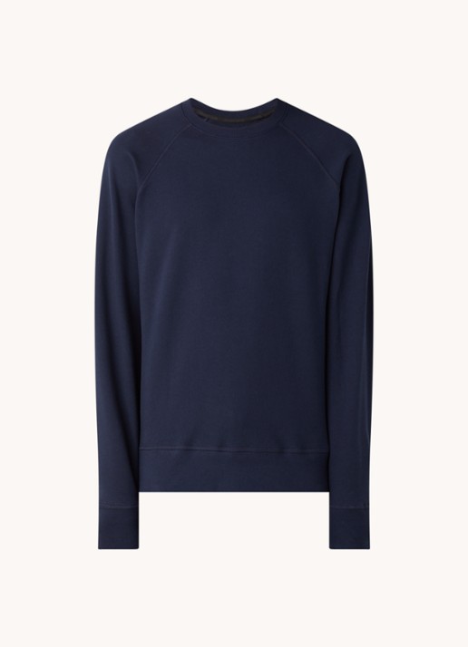 Canada Goose Huron sweater met logo - voorkant donkerblauw