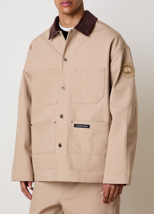 Canada Goose Jack met details van corduroy en opgestikte zakken