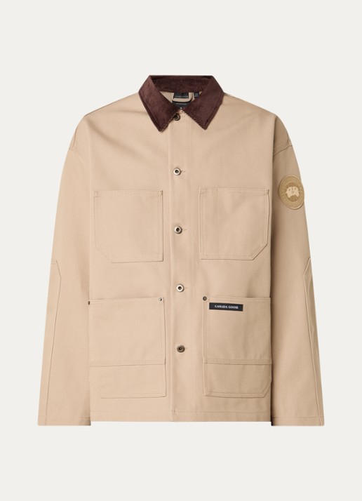 Canada Goose Jack met details van corduroy en opgestikte zakken