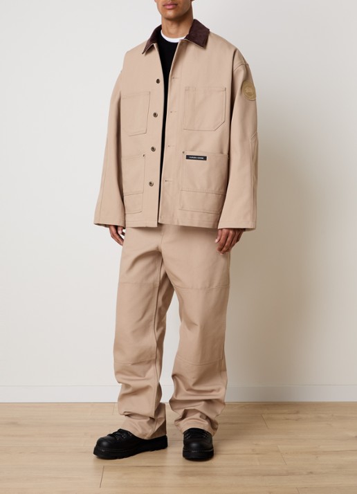 Canada Goose Jack met details van corduroy en opgestikte zakken - voorkant 6 camel