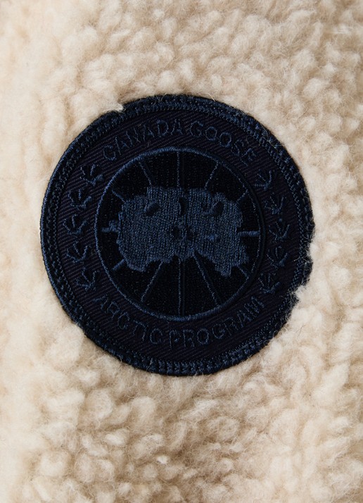 Canada Goose Jack van teddy in wolblend met steekzakken - detail 5 creme