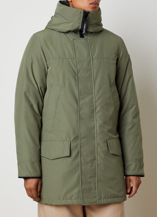 Canada Goose Langford gewatteerde parka met donsvulling - detail mosgroen