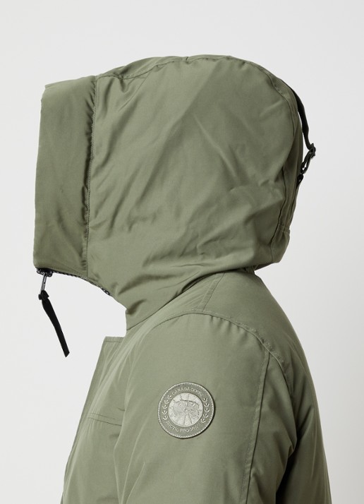 Canada Goose Langford gewatteerde parka met donsvulling - detail 3 mosgroen