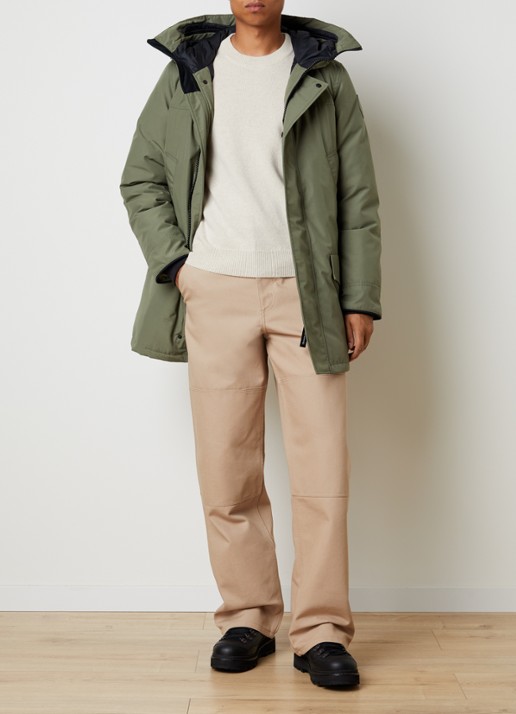 Canada Goose Langford gewatteerde parka met donsvulling - voorkant 6 mosgroen
