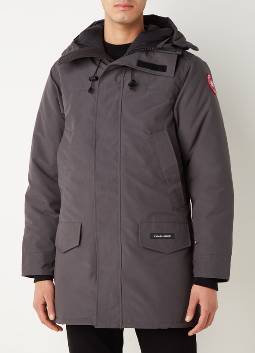 Canada Goose Langford gewatteerde parka met donsvulling - detail antraciet