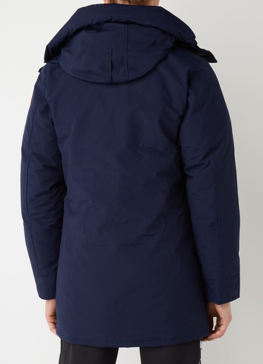 Canada Goose Langford gewatteerde parka met donsvulling - achterkant donkerblauw