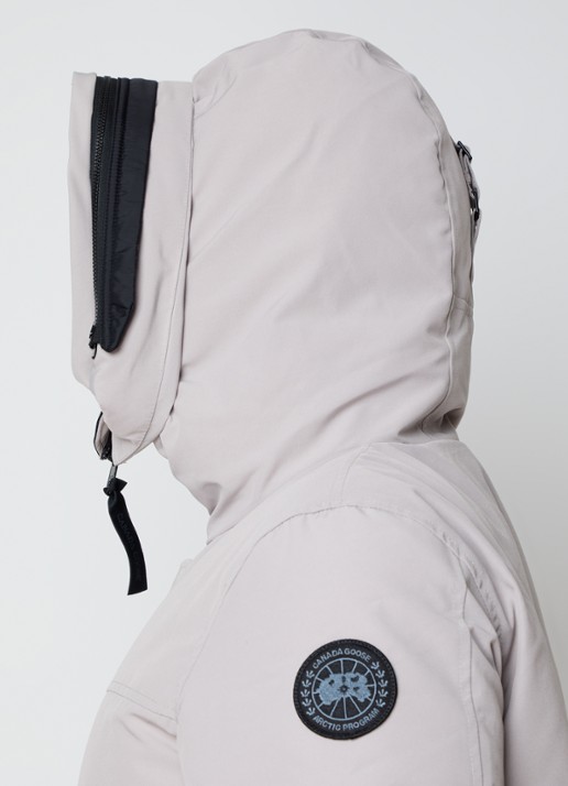 Canada Goose Langford parka met donsvulling en logo - detail 5 lichtgrijs