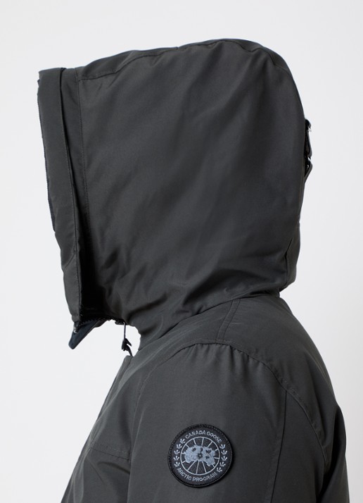 Canada Goose Langford parka met donsvulling en logo - detail 3 antraciet