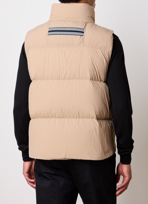 Canada Goose Lawrence gewatteerde bodywarmer met donsvulling - achterkant zand