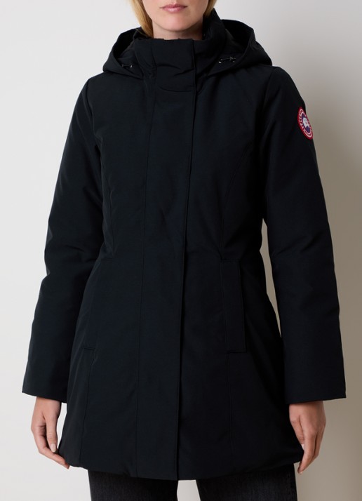 Canada Goose Leslie gewatteerde parka met donsvulling en capuchon - detail 4 zwart