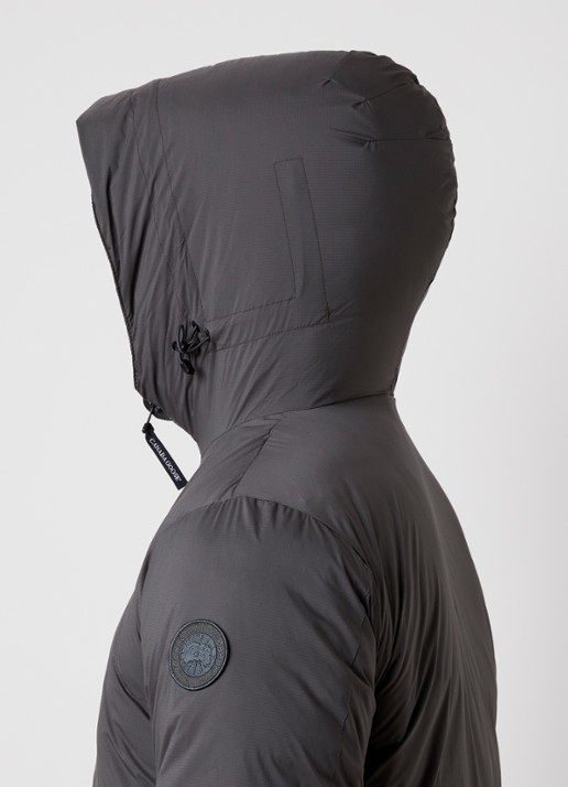 Canada Goose lodge gewatteerd jack met donsvulling - detail 3 grijs