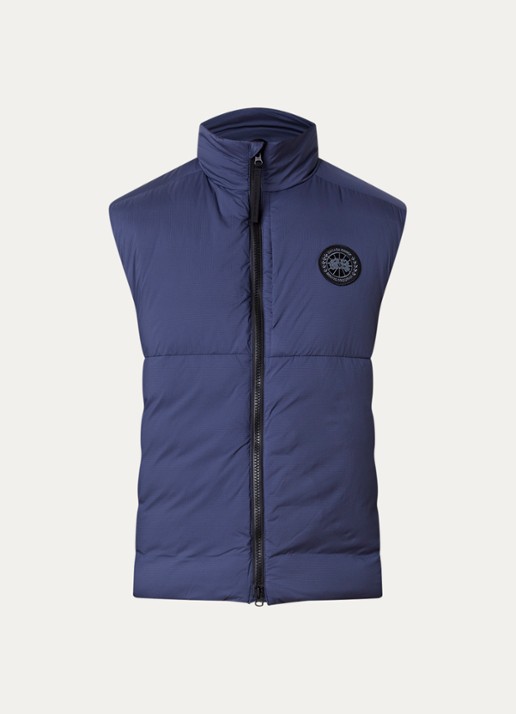Canada Goose Lodge gewatteerde bodywarmer met ritszakken - voorkant 5 staalblauw