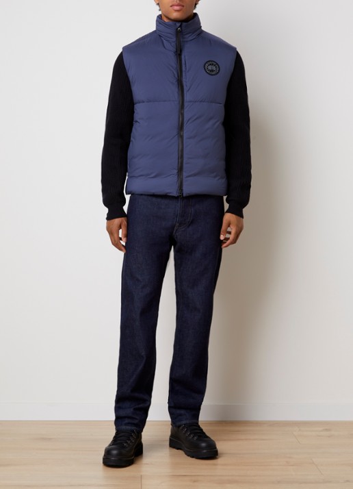 Canada Goose Lodge gewatteerde bodywarmer met ritszakken - voorkant 6 staalblauw