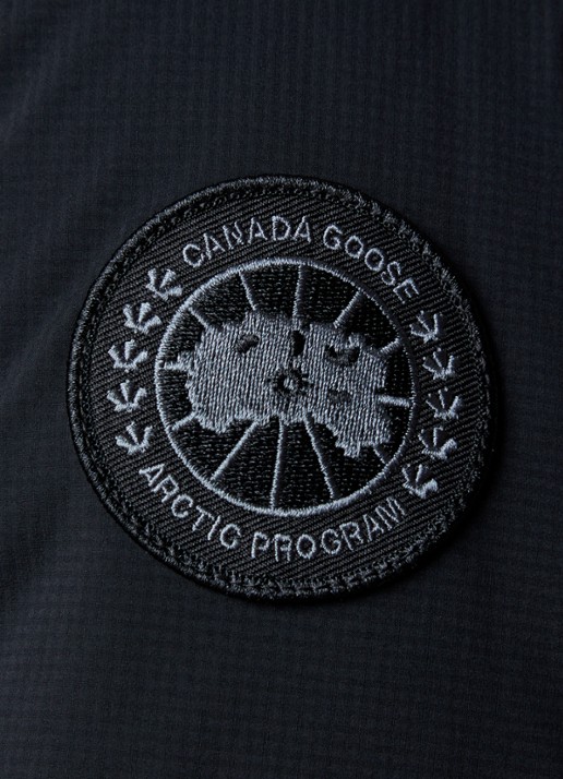 Canada Goose Lodge gewatteerde jack met donsvulling en ritszakken - detail 3 zwart