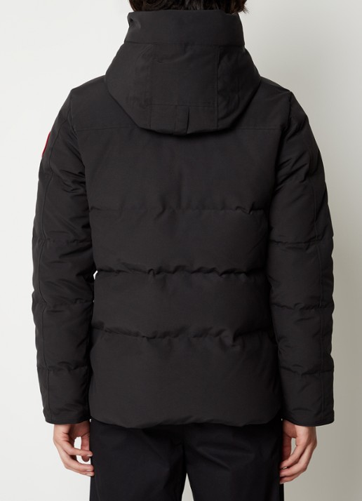 Canada Goose MacMillan gewatteerde parka met donsvulling en capuchon - achterkant 4 zwart