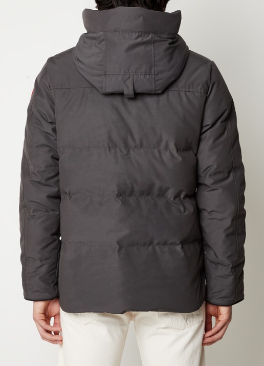 Canada Goose MacMillan gewatteerde parka met donsvulling en capuchon - achterkant 4 middengrijs