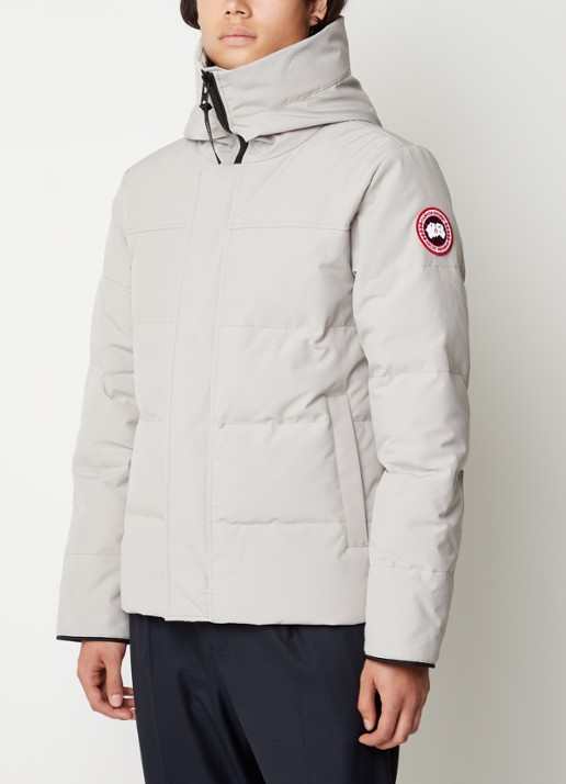 Canada Goose MacMillan gewatteerde parka met donsvulling en capuchon - detail 2 zand