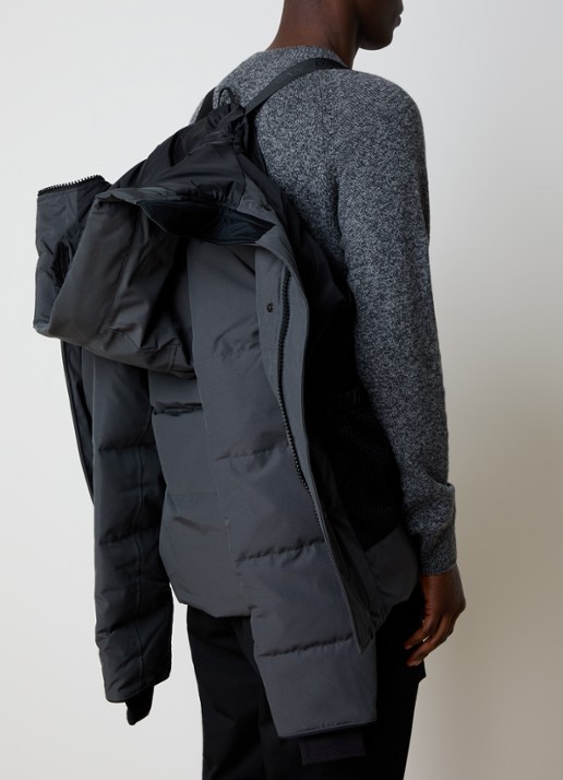 Canada Goose Macmillan gewatteerde parka met donsvulling en steekzakken - detail 3 donkergrijs