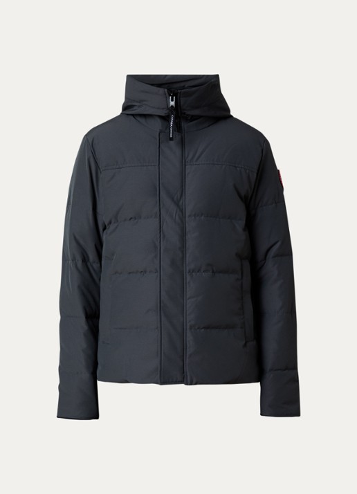 Canada Goose Macmillan gewatteerde parka met donsvulling en steekzakken - voorkant 5 donkergrijs
