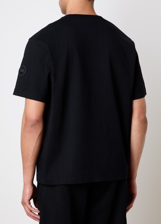 Canada Goose Novo T-shirt met logo - achterkant zwart