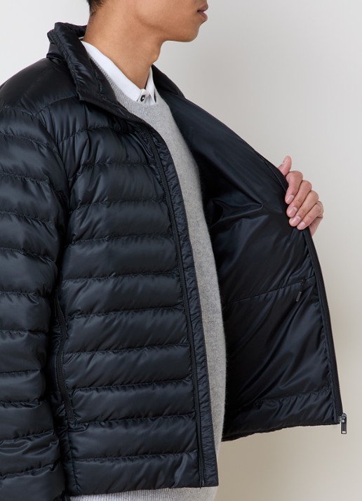 Canada Goose Stratus gewatteerd jack met donsvulling en ristzakken - detail 5 zwart