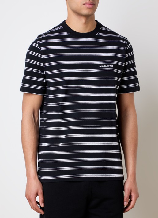 Canada Goose Vantage T-shirt met logo en streepprint