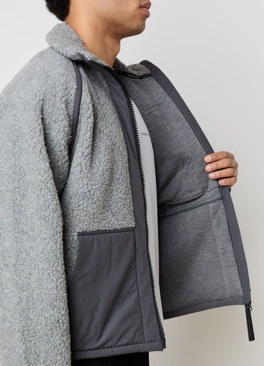 Canada Goose Westport jack van fleece met borst- en steekzakken - detail 3 grijs