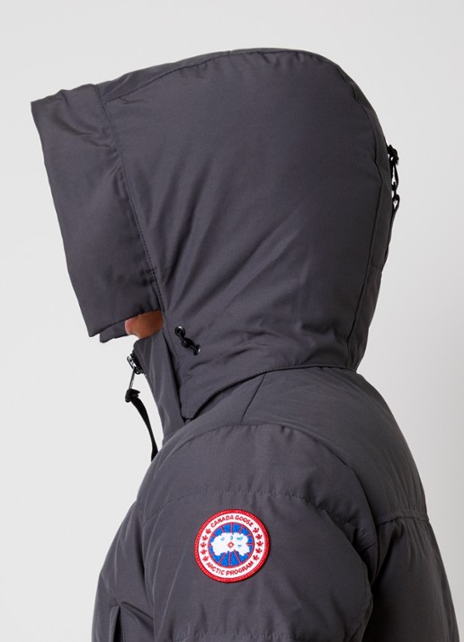 Canada Goose Wyndham gewatteerde parka met donsvulling en waterafstotende coating - detail 4 donkergrijs