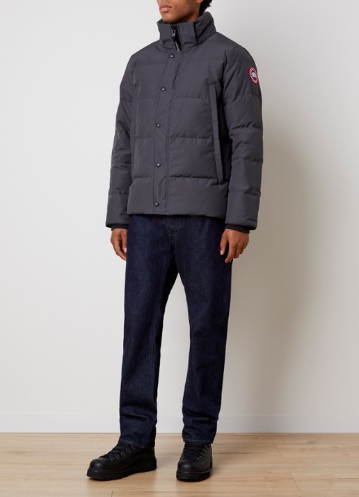 Canada Goose Wyndham gewatteerde parka met donsvulling en waterafstotende coating - voorkant 6 donkergrijs