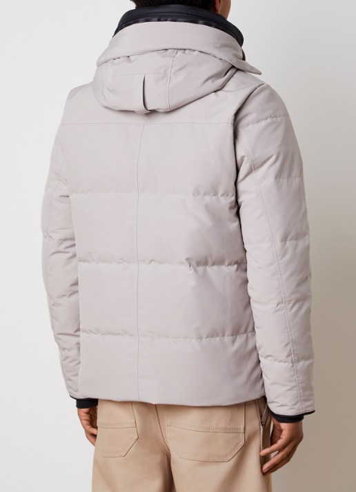Canada Goose Wyndham gewatteerde parka met donsvulling en waterafstotende coating - achterkant 3 creme