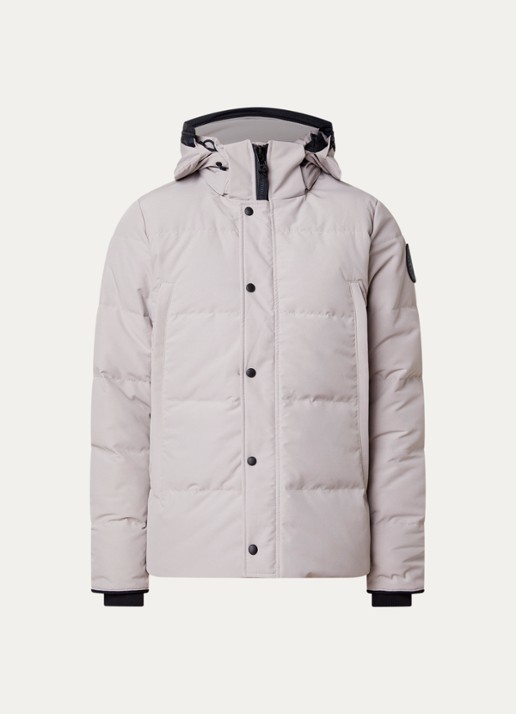Canada Goose Wyndham gewatteerde parka met donsvulling en waterafstotende coating - voorkant creme