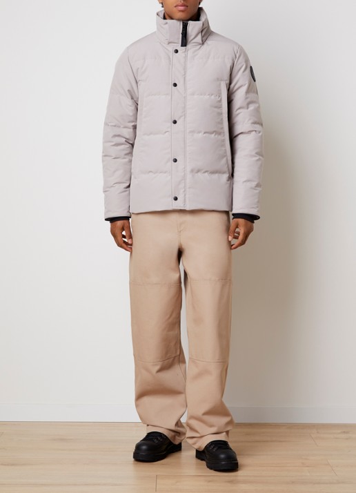 Canada Goose Wyndham gewatteerde parka met donsvulling en waterafstotende coating - voorkant 2 creme
