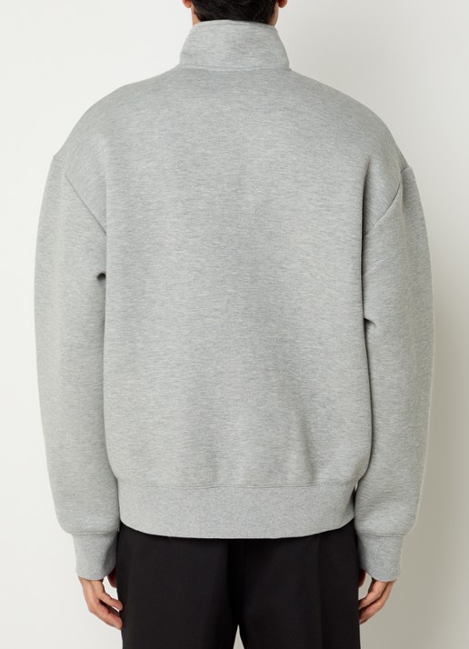 Carhartt WIP Alda sweatvest met logo - achterkant 3 grijsmele