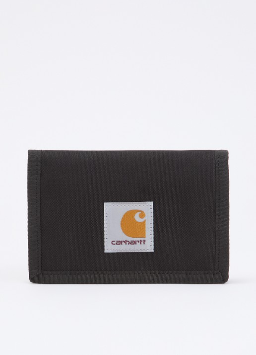 Carhartt WIP Alec portemonnee van canvas - voorkant zwart