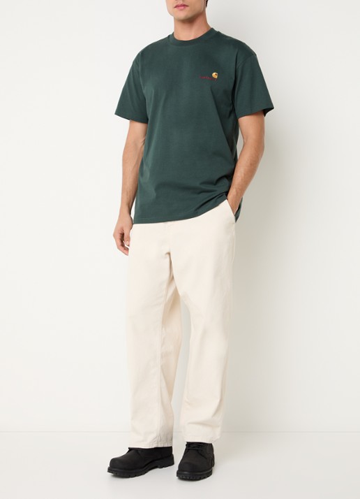 Carhartt WIP American T-Shirt met logo - voorkant 2 groen