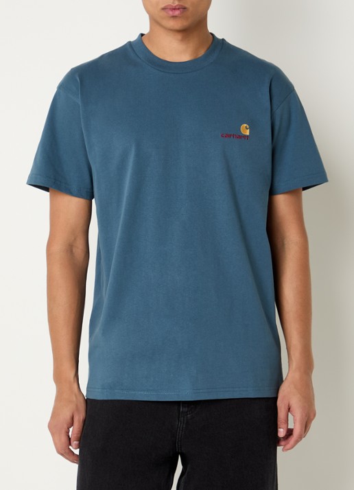 Carhartt WIP American T-Shirt met logo - detail 4 indigo