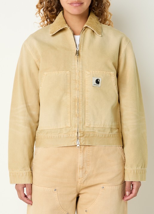 Carhartt WIP Arcan spijkerjas met steekzakken en details van corduroy