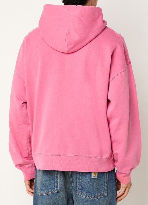 Carhartt WIP Benton sweatvest met logo - achterkant 5 roze