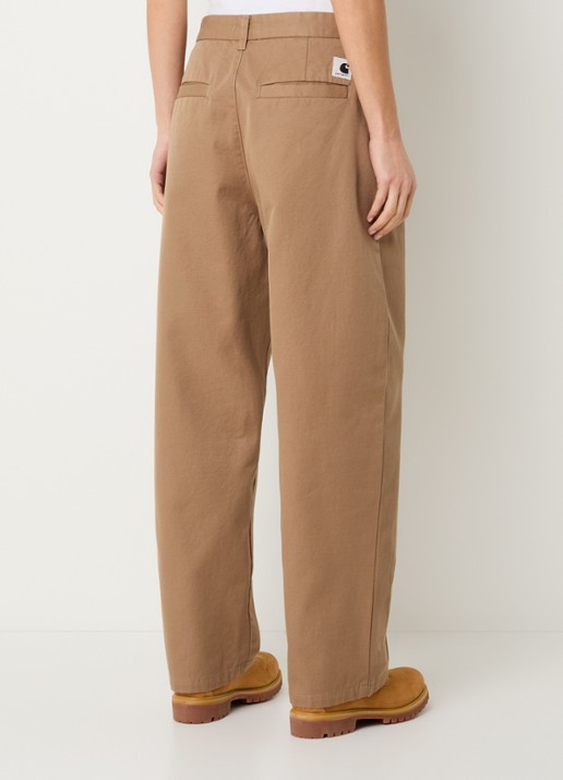 Carhartt WIP Brady high waist loose fit broek met steekzakken - achterkant 3 camel