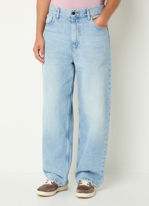 Carhartt WIP Brandon high waist straight leg jeans met lichte wassing