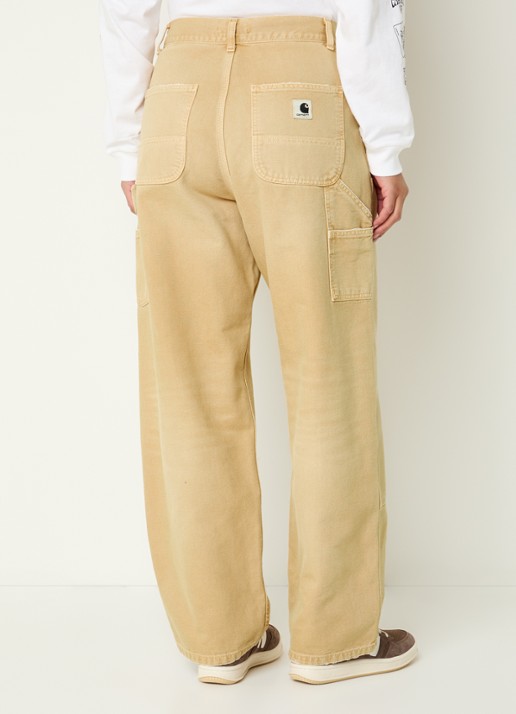 Carhartt WIP Brandon straight leg jeans met gekleurde wassing - achterkant mosterd